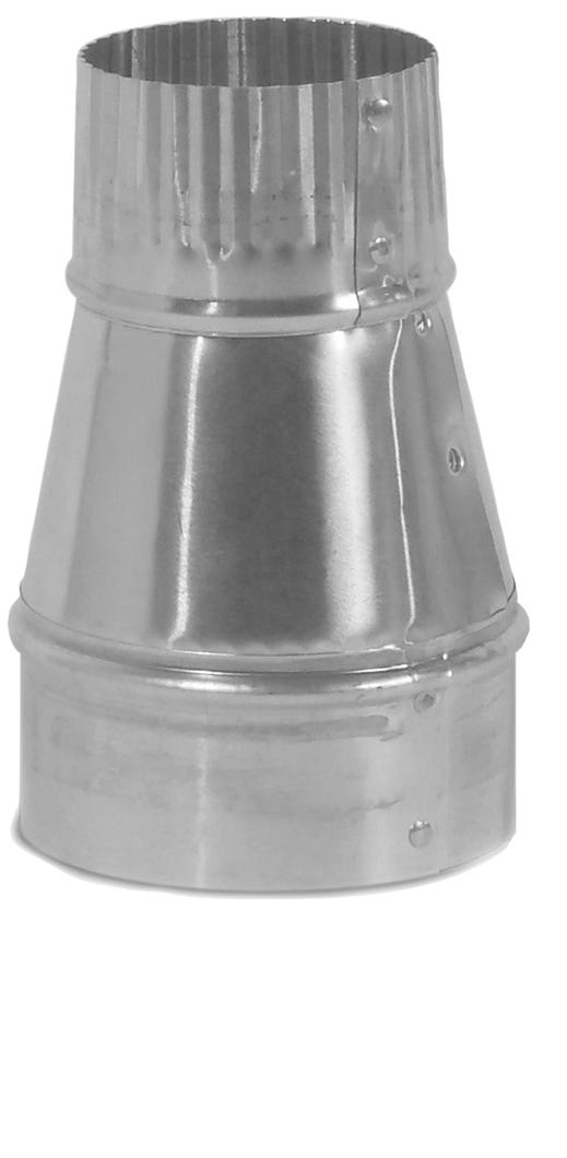 Aluminum Reducer Pipe, 4-in., 3-in.