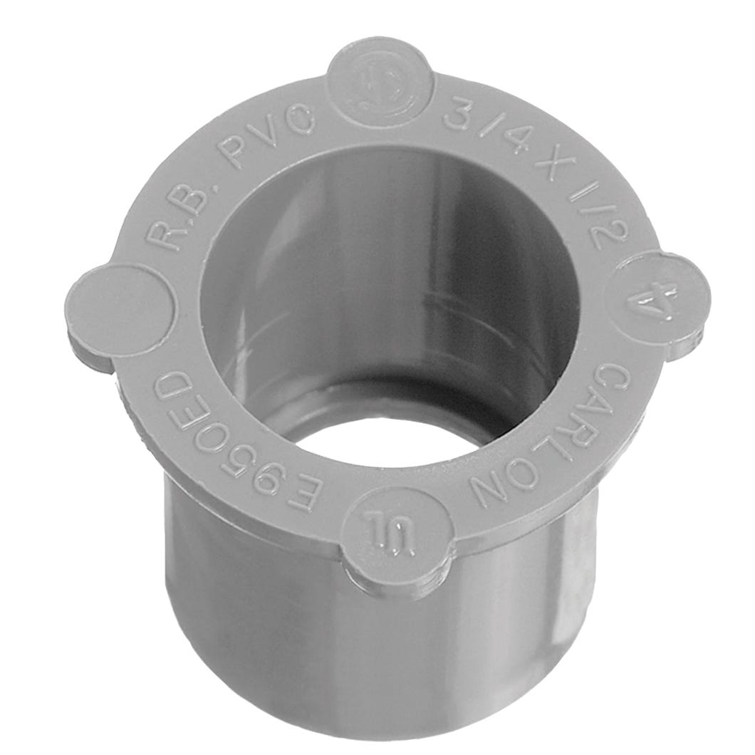 Reducing Bushing Schedule 40 PVC, 3/4-in. - 1/2-in.