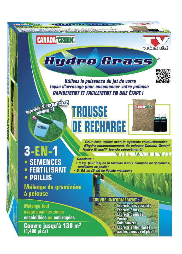 Canada Green Hydro Grass 3-In-1 Refill Kit