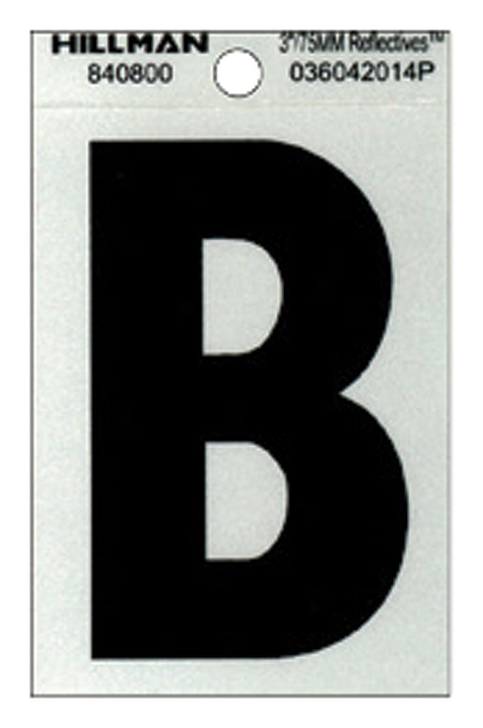 Reflective Mailbox Letter B Mylar