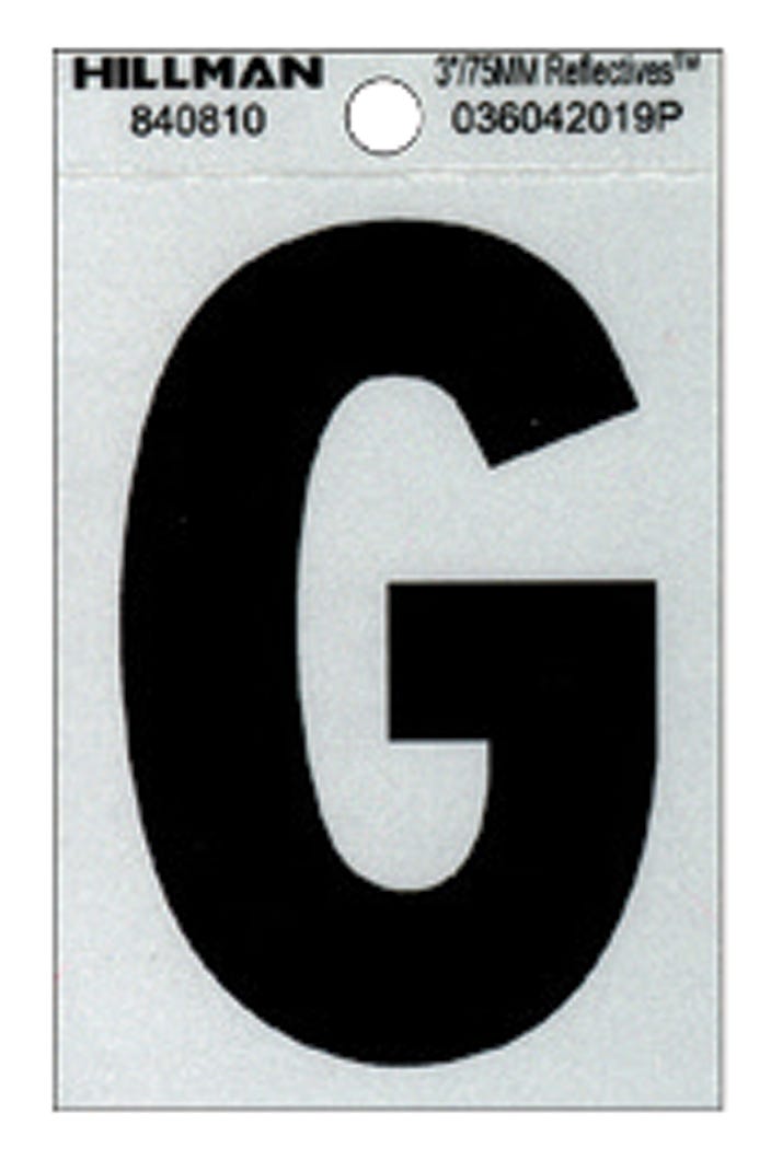 Reflective Mailbox Letter G Mylar