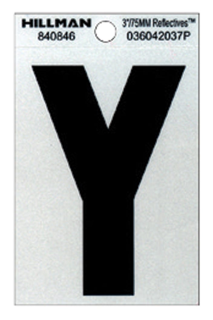 Reflective Mailbox Letter Y Mylar