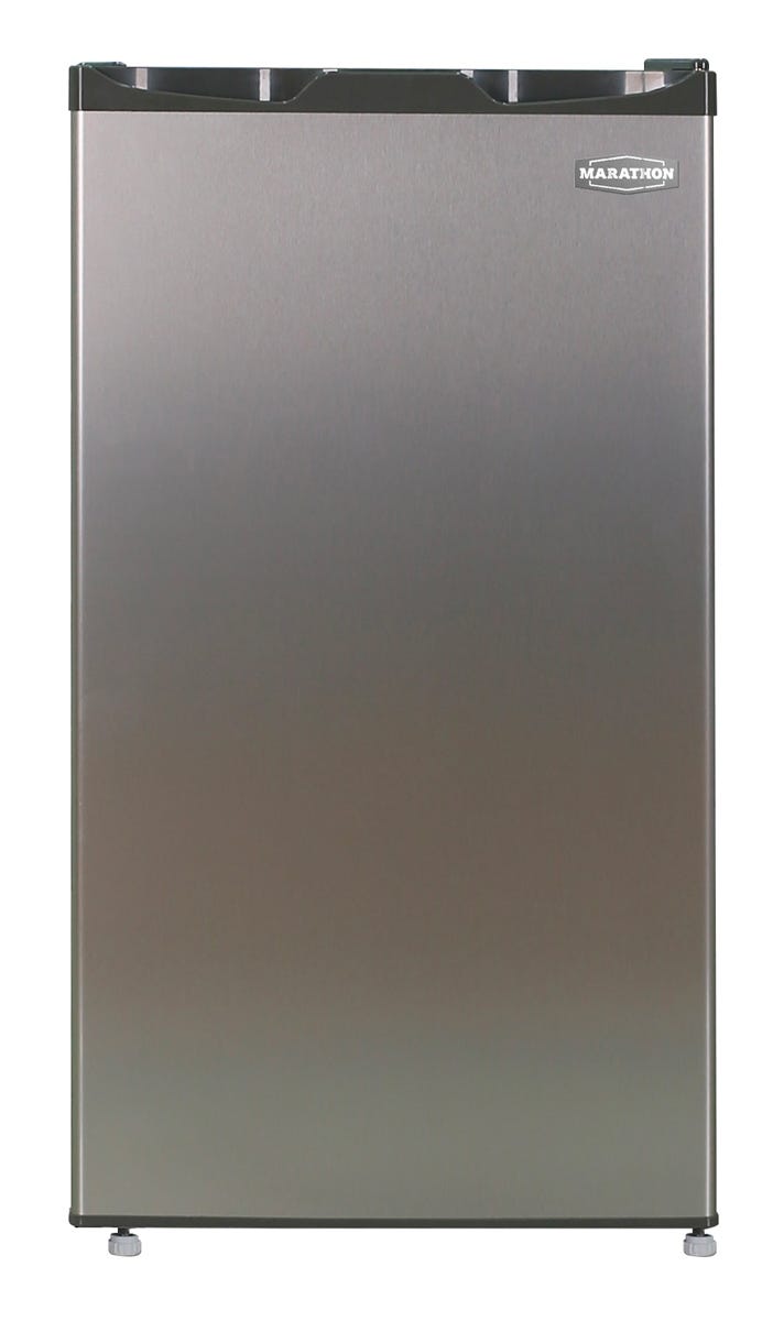 Refrigerator - 3.5 cu.ft. - stainless steel - stainless