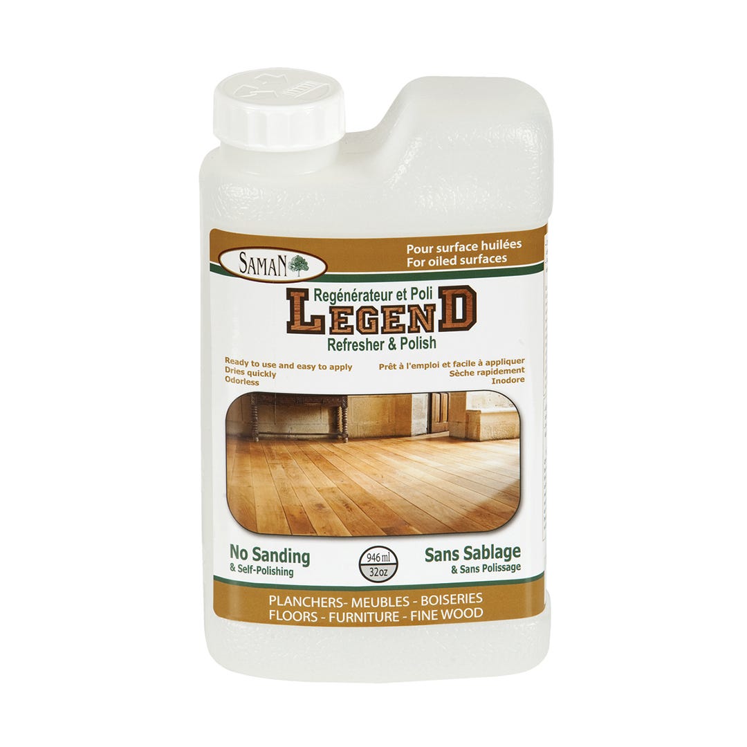 Regenerator and polish for oiled floors