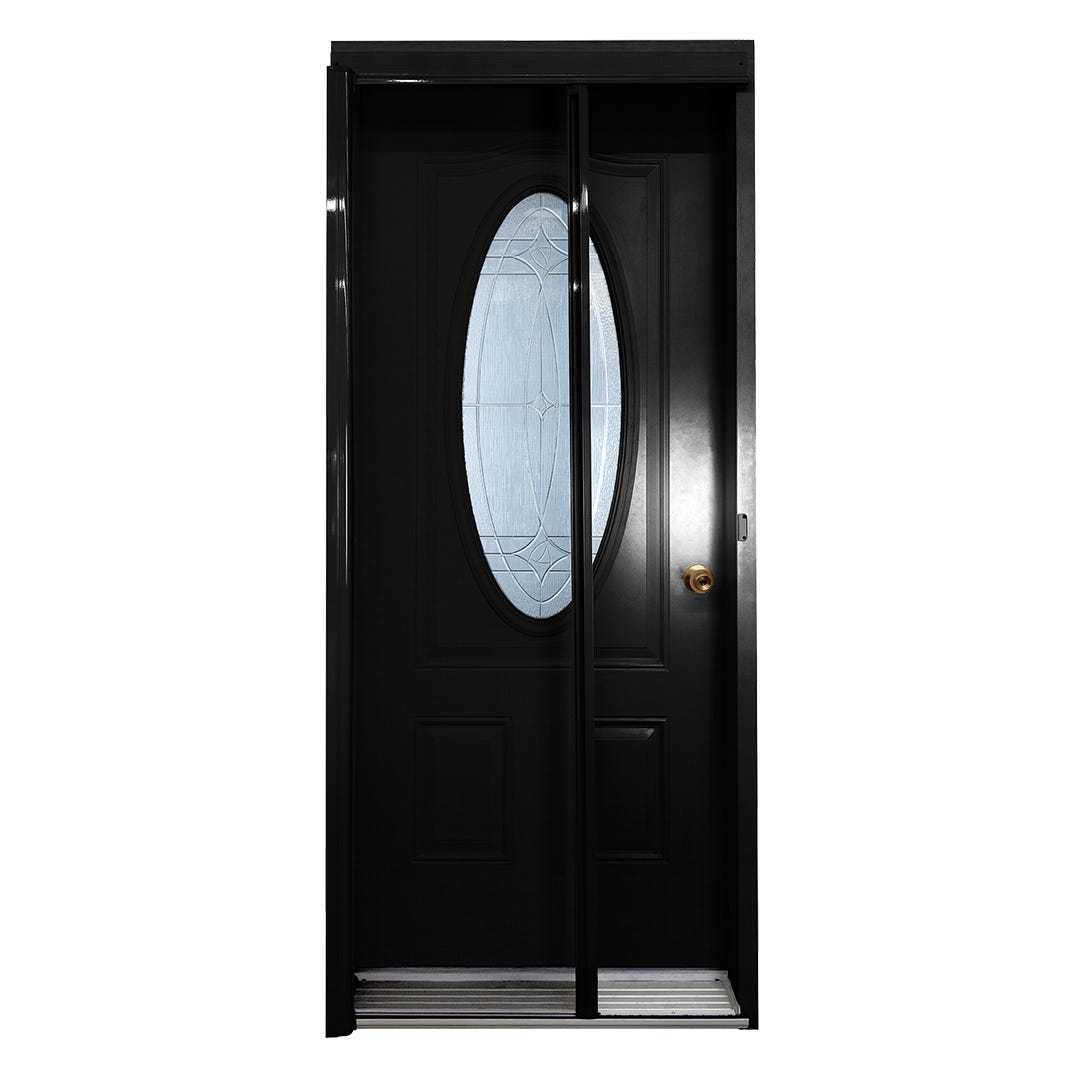 Retractable screen single door