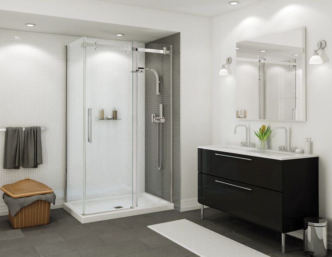 Return panels glass for door sliding - base 32 in