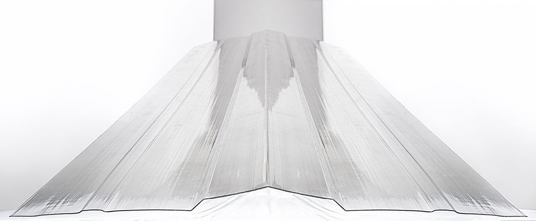 Ridge cap corrugated for polycarbonate roof sheet