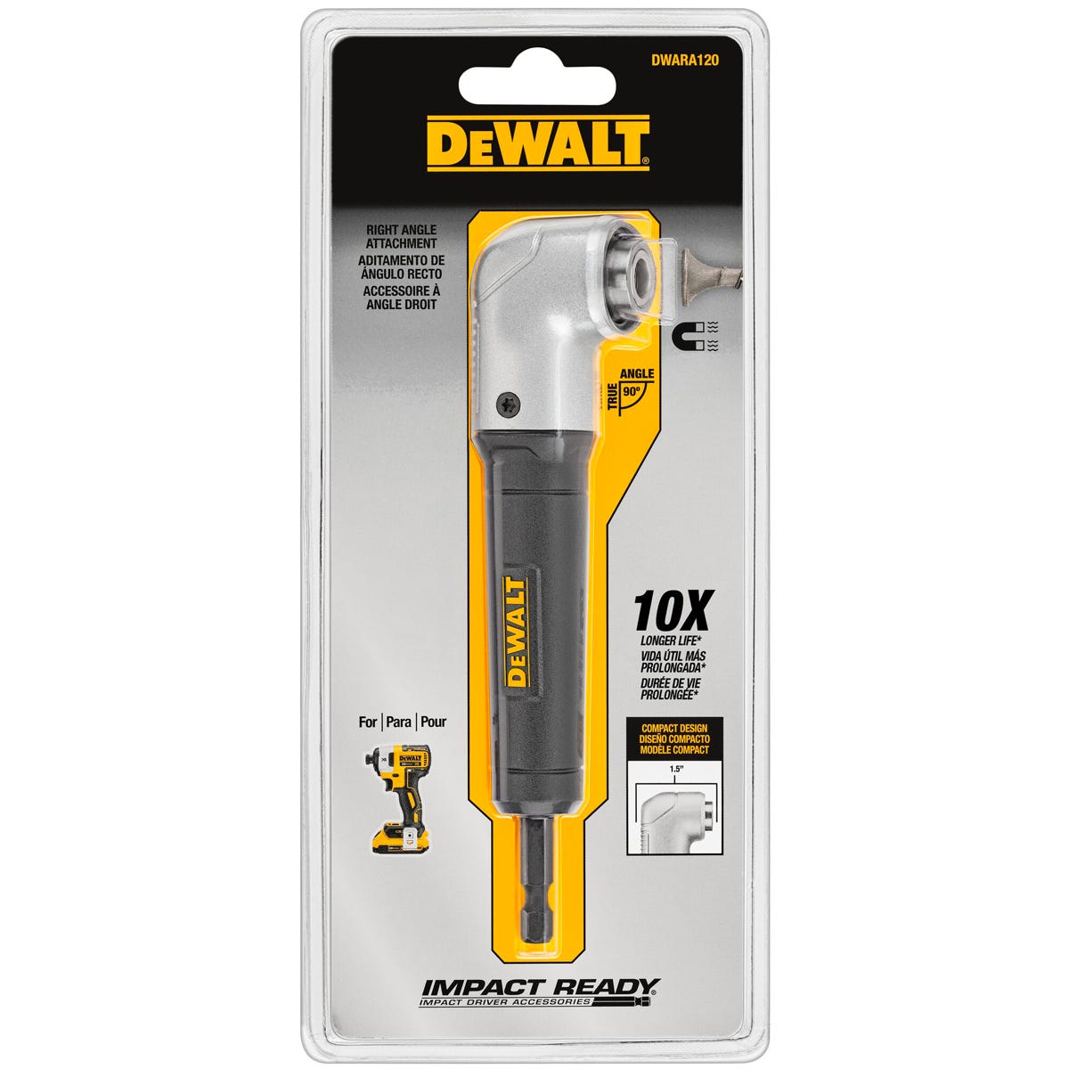 DEWALT Right angle attachment - impact ready