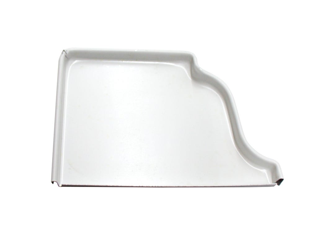 Right end cap aluminum for gutter