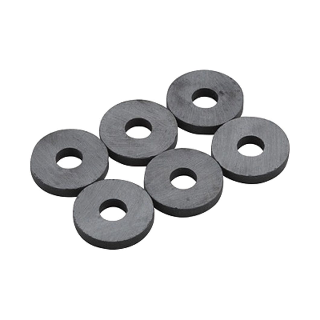 Ring Magnet, 3/4 in. Dia x 1/8 in., 6/Box