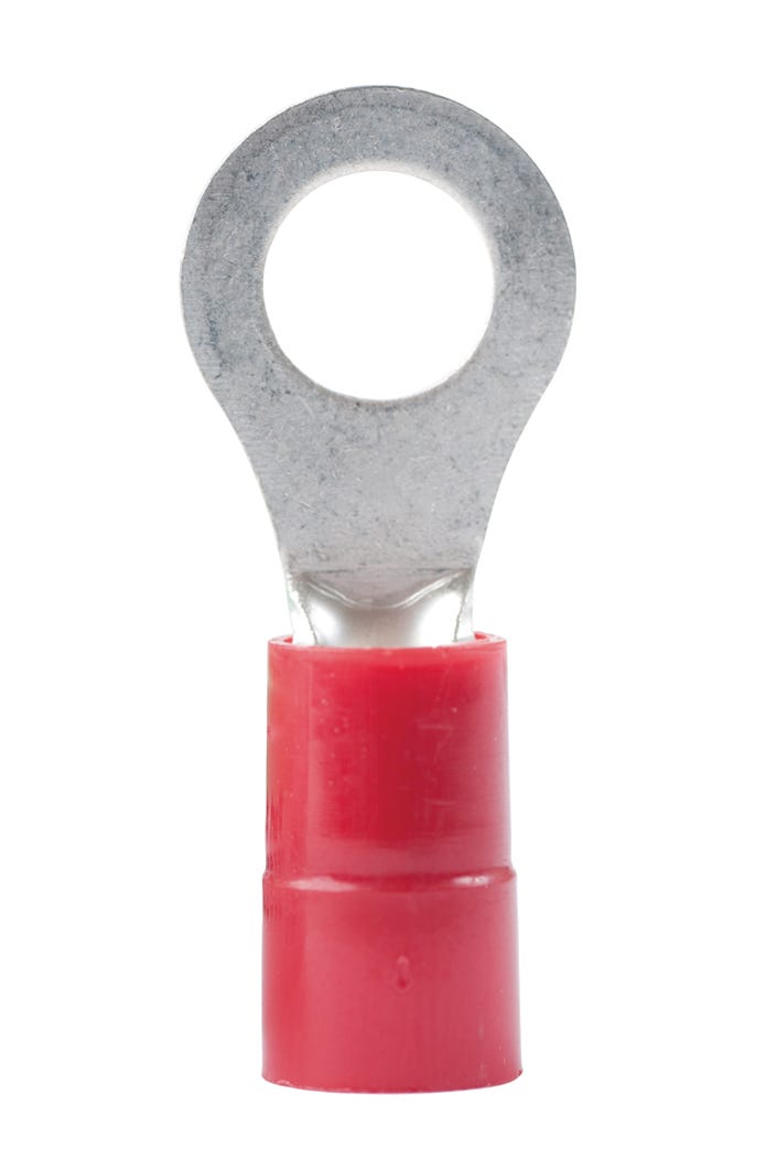 Ring Terminal-in.sulated, #8, 10 Stud