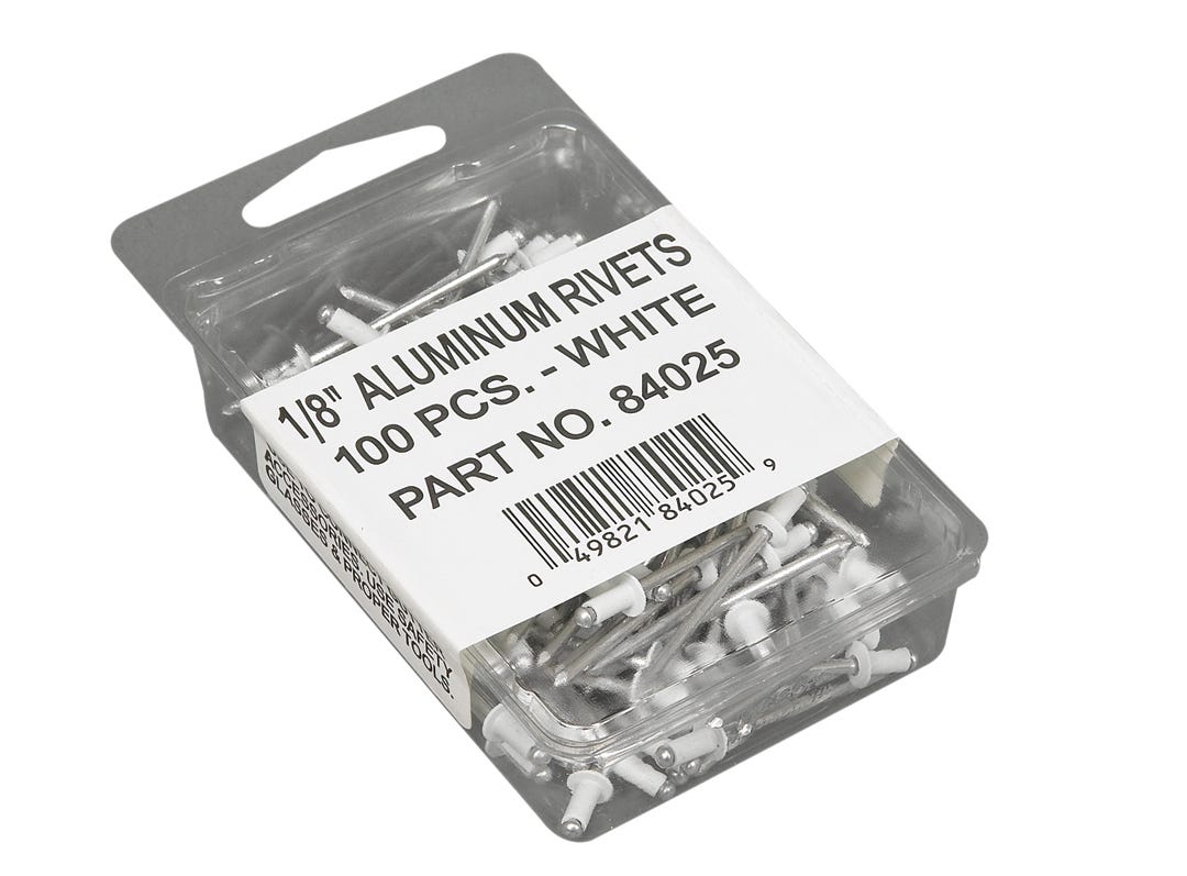 Rivet for aluminum gutter