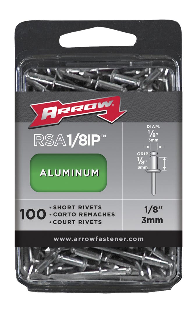 Aluminum Short Rivet, 1/8-in.
