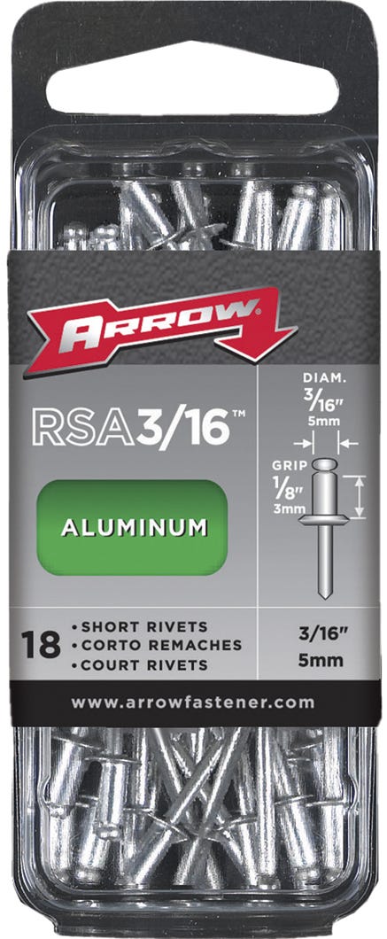 Rivet Short Aluminum, 3/16-in.