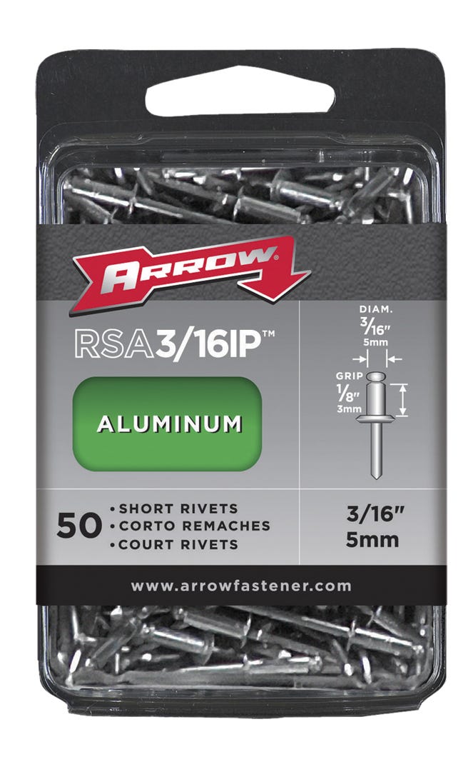 Aluminum Short Rivet, 3/16-in.