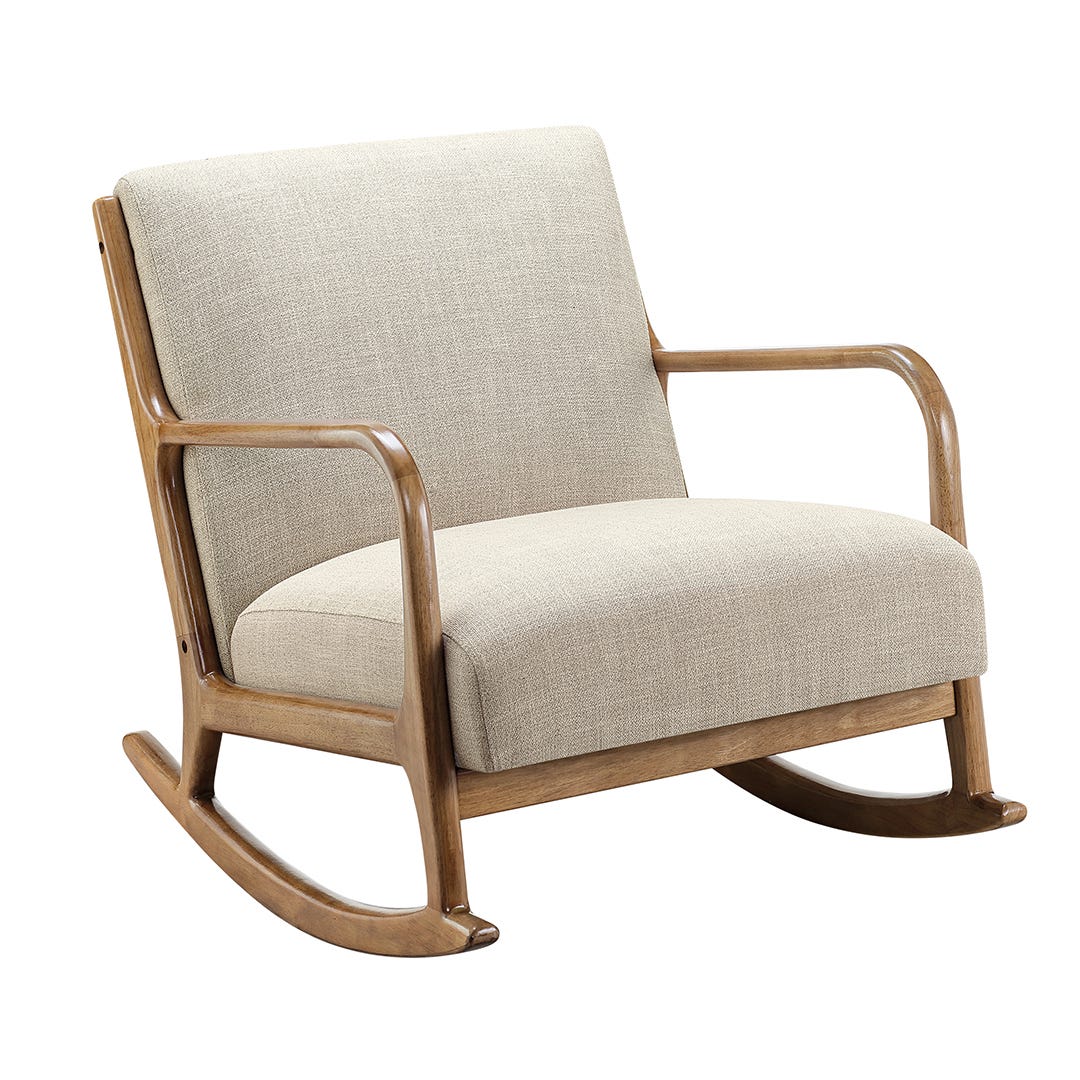 HENNA Rocking Wood Armchair