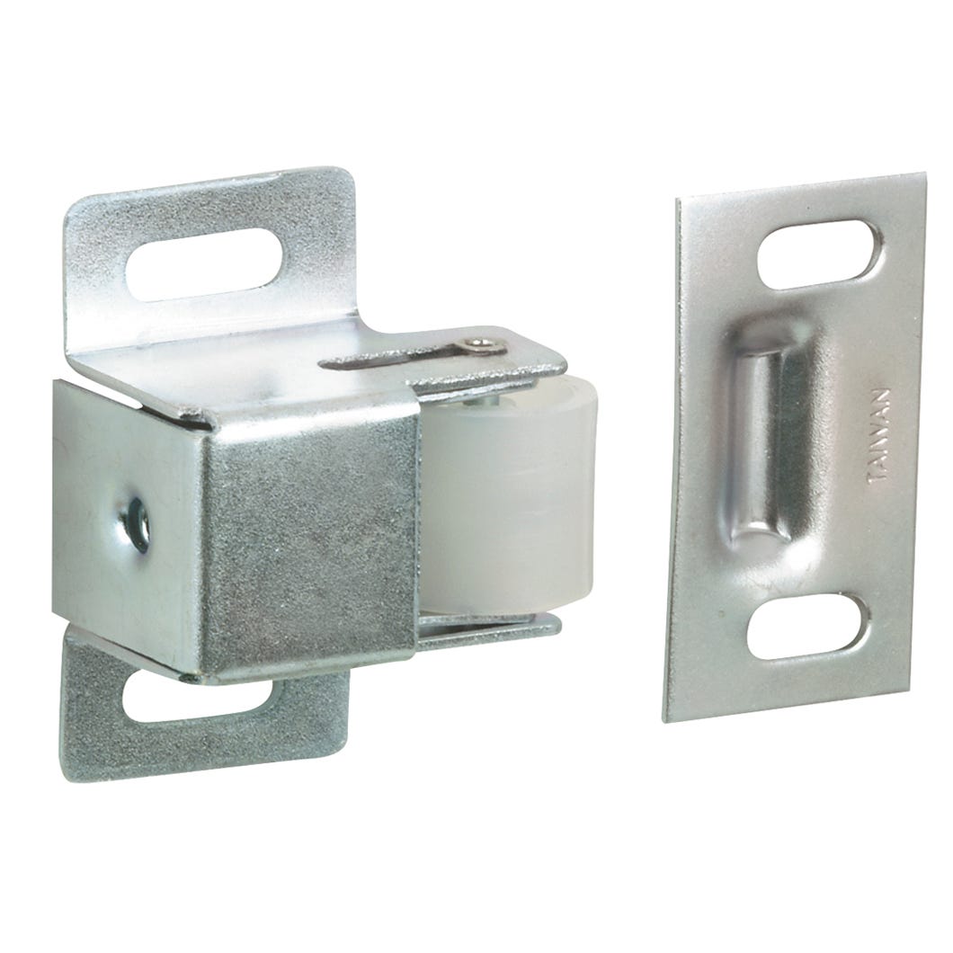 Roller latch with plate - metal