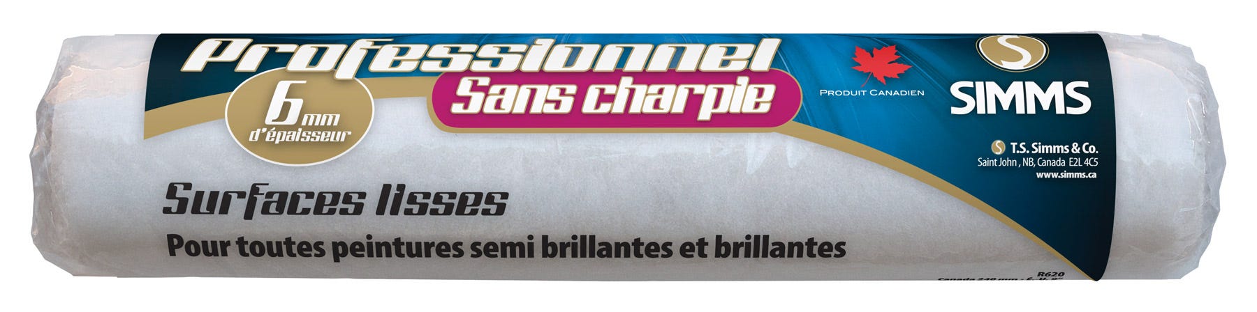 Roller Lint free, smooth