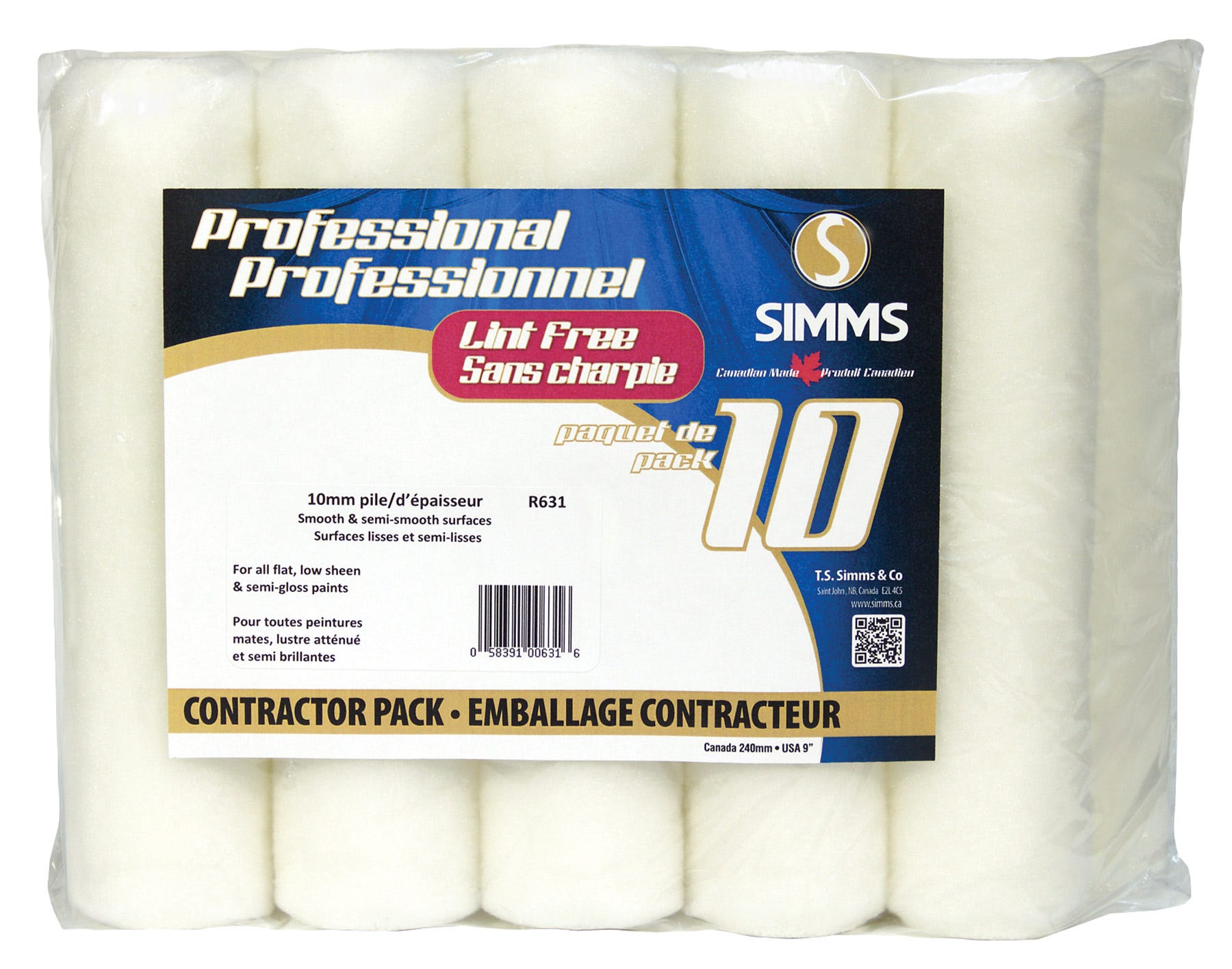 Roller Lint Free, Smooth/Semi-Smooth