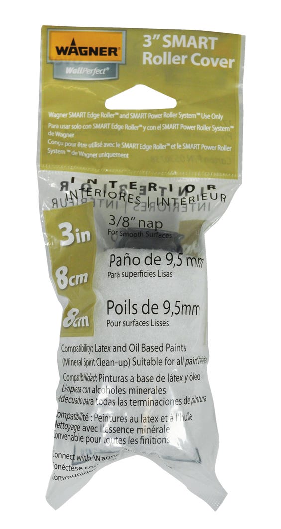 Roller refill for smooth surfaces