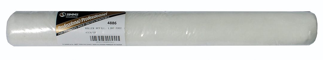Roller refill lint free