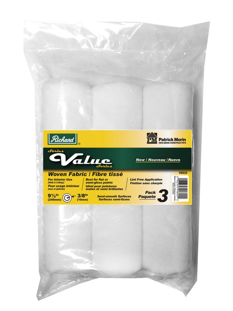 Roller Refill Woven Lint Free, 10 mm, 9 1/2-in.