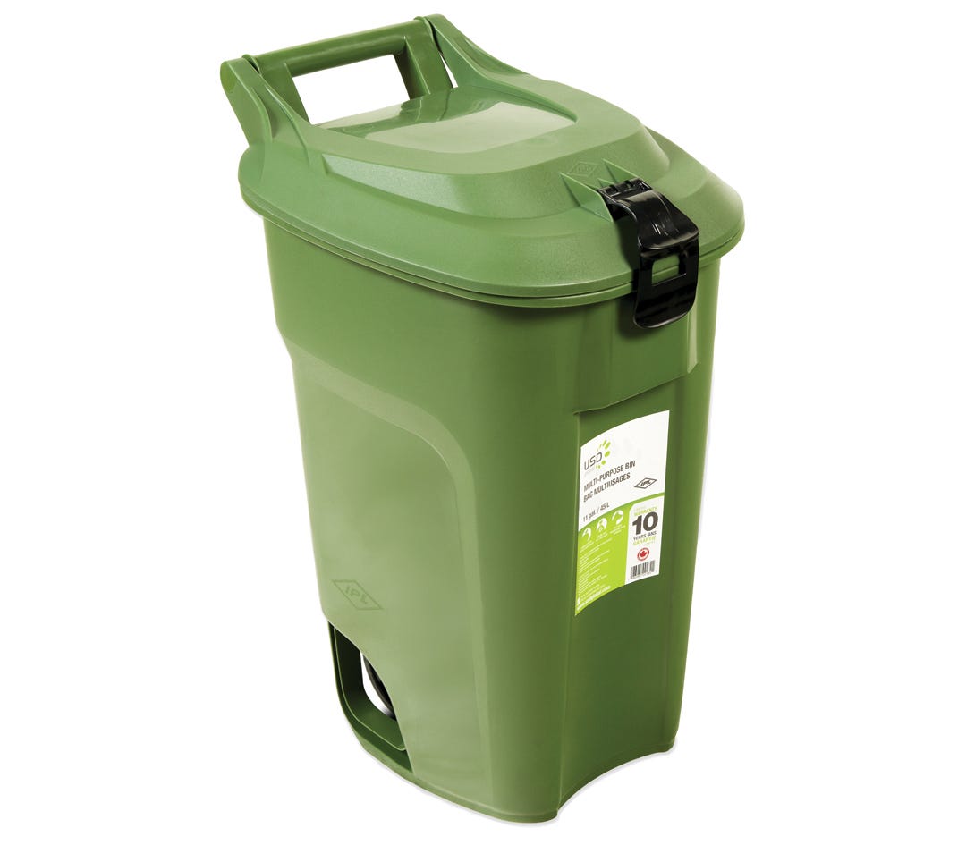 45 L Wheeled Bin, Green