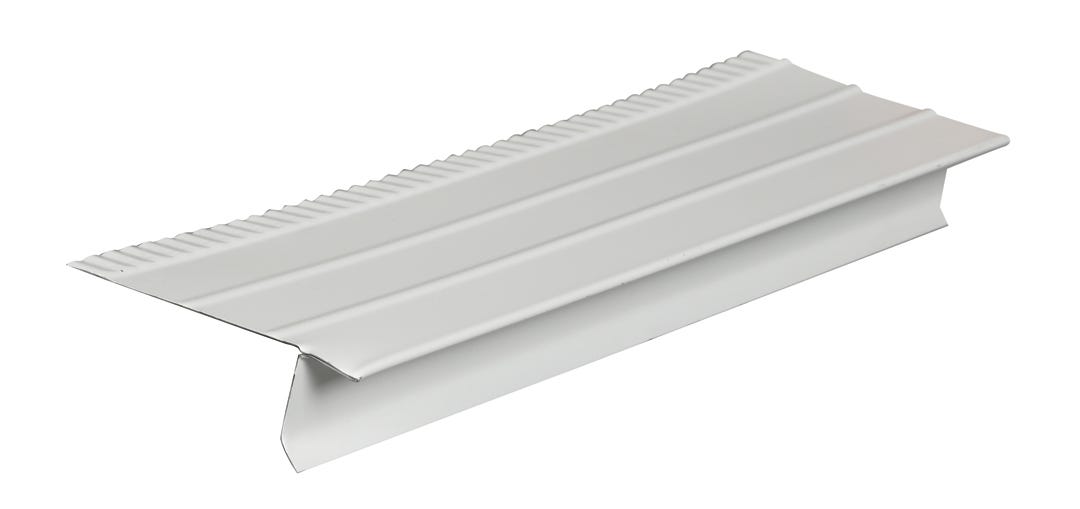 Roof edge overhanging in aluminum