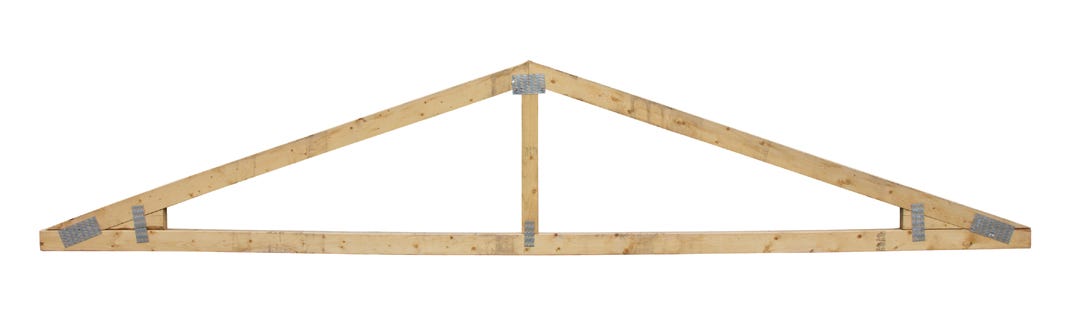 Roof Truss 16-ft. Span + 12-in. Cantilever, 4/12 Slope