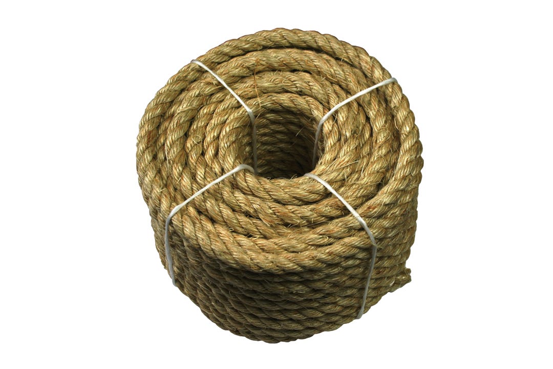 Rope Sisal Twisted, Natural, 1/2 in. X 50 ft.