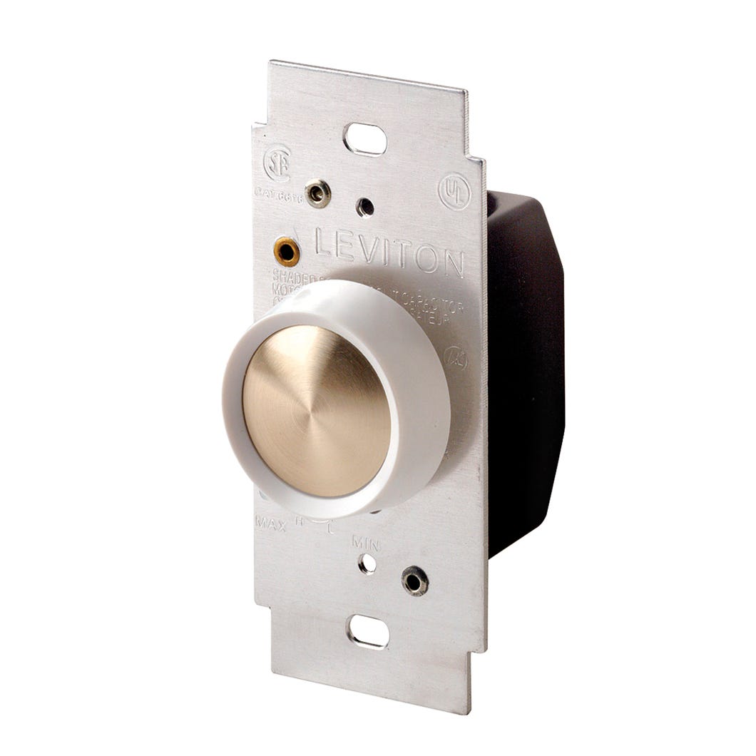 Rotary Dimmer for Ceiling Fan, Single Pole
