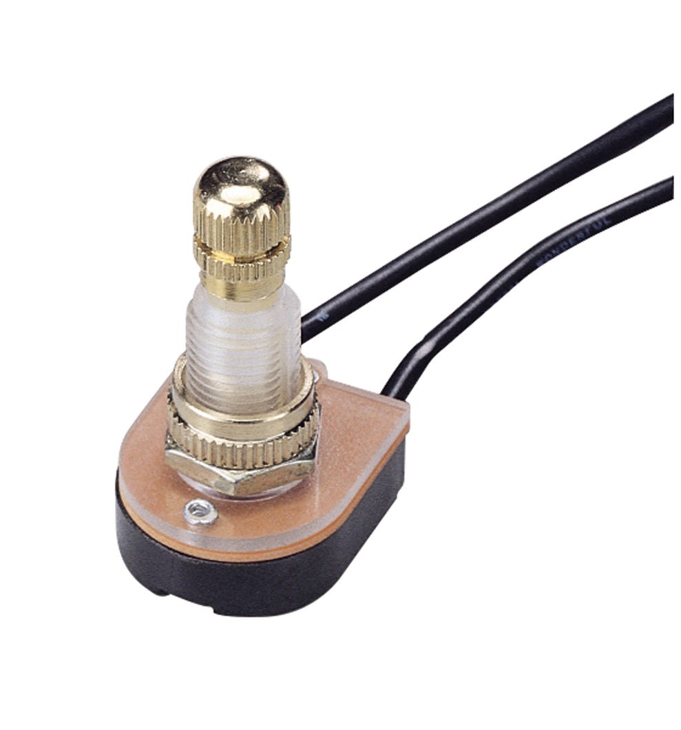Rotary Switch Single Pole Single Throw, On/Off- #18 Awg