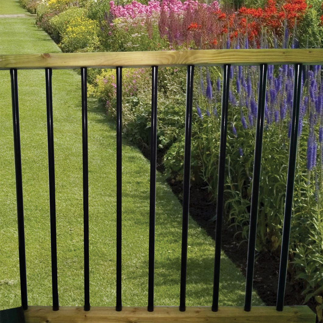 Round balusters for deck railing 36 in
