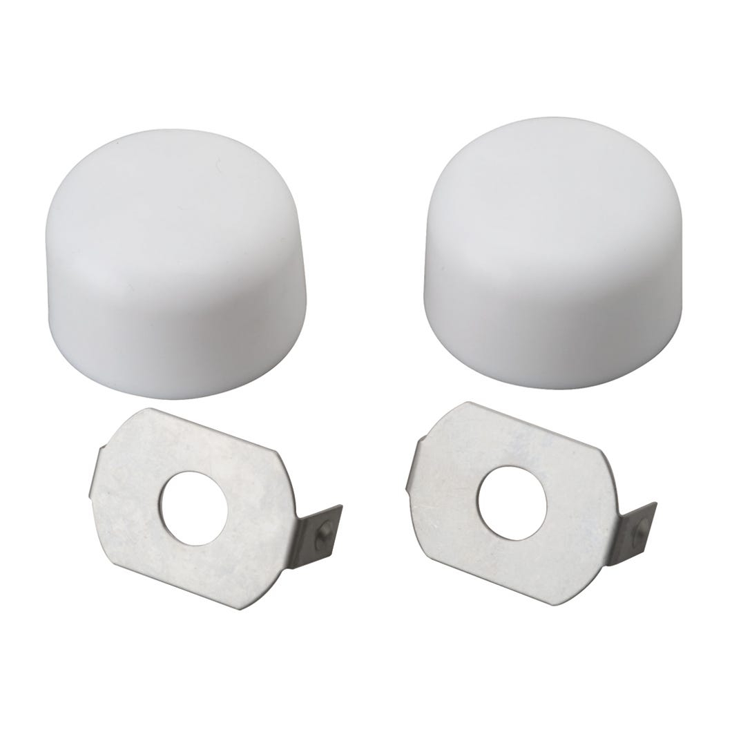 Round bolt cap for toilet - plastic
