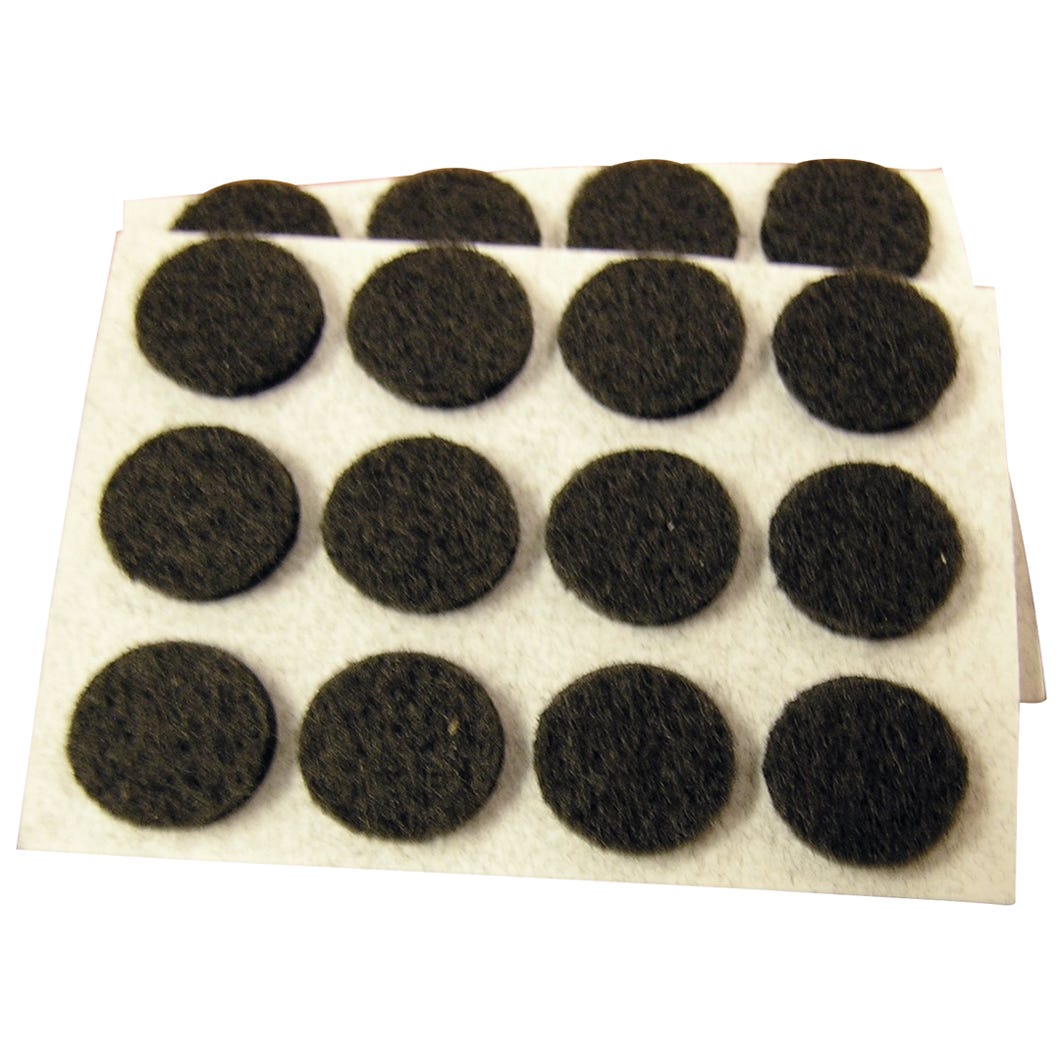 Round felt furniture swivel glide