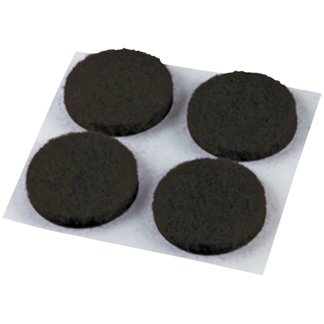 Round felt furniture swivel glide
