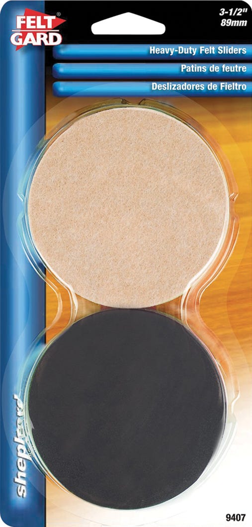 Round felt furniture swivel glide