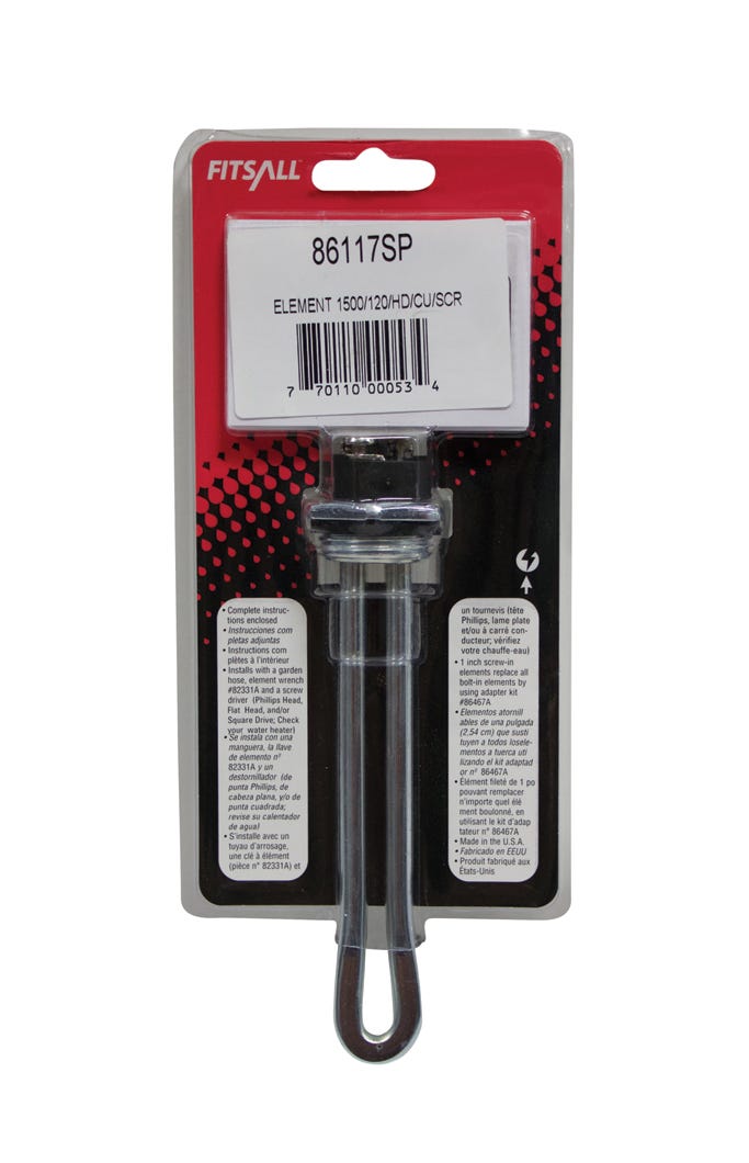 Screw-In Heating Element for Electric Water Heaters, 5.5-in.