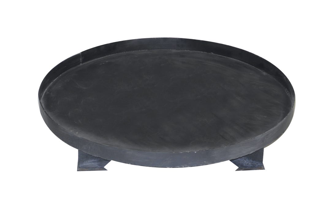 Round Metal Base for BBQ Fire Pit, Black, 36-in. X 6 1/4-in.