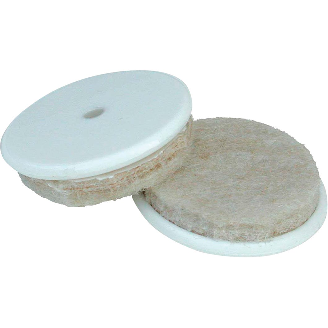 Round nylon furniture swivel glide with screw