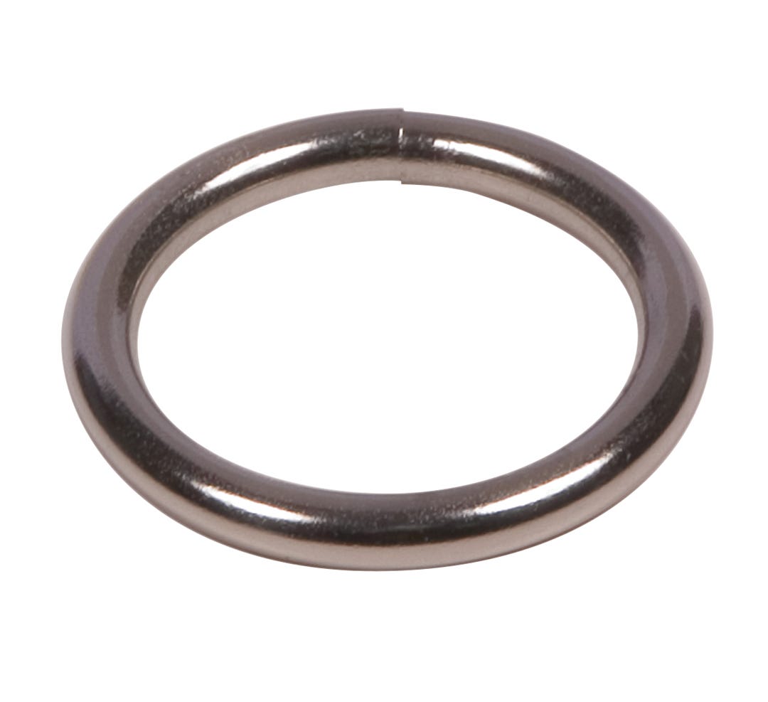 Round Ring, Nickel, 3/16 in. X 1 in.