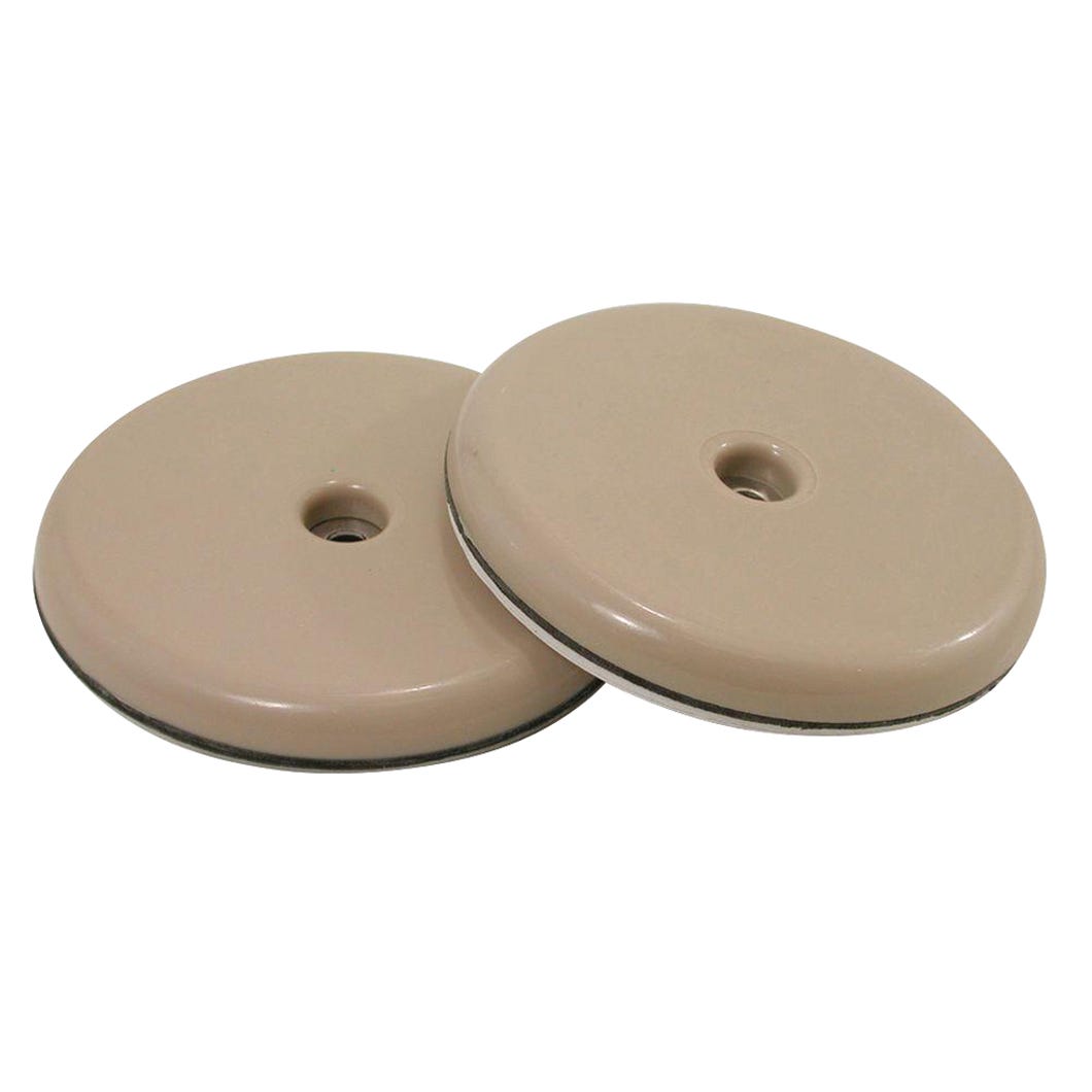 Round Slide-Glide with Screw, Plastic/Metal