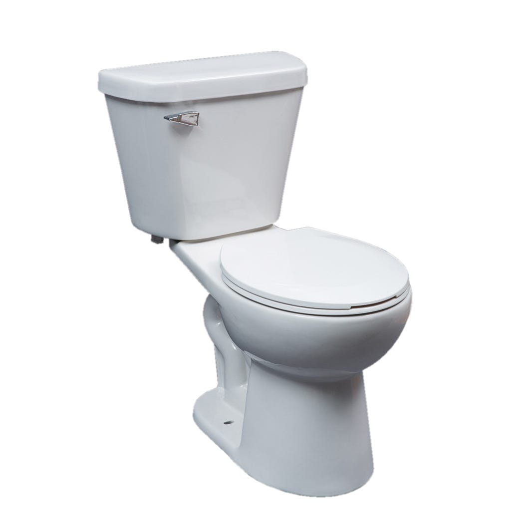 PORTLAND Round Single Flush Toilet, 4.8 L, Map 1000G