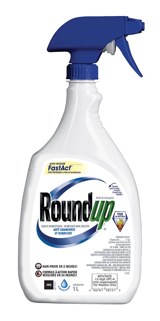 Roundup Non-Selective Grass Herbicide, 1L