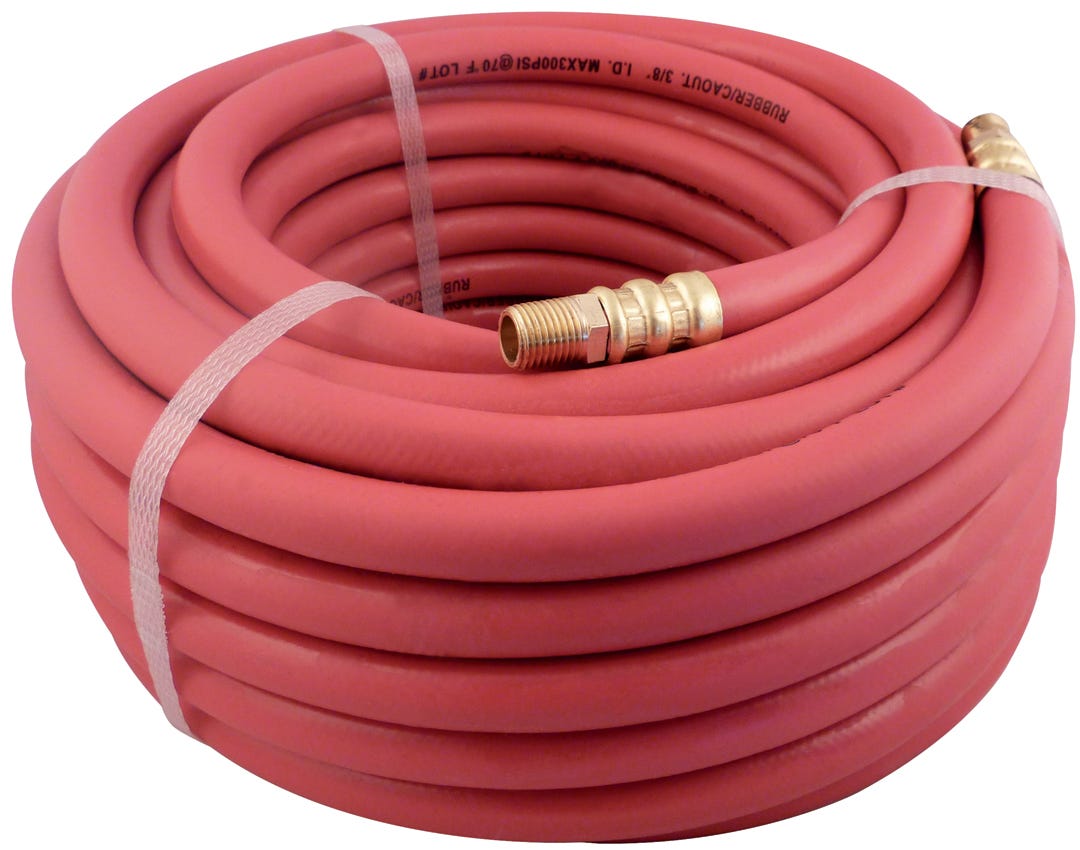 Rubber Air Hose, Male Npt
