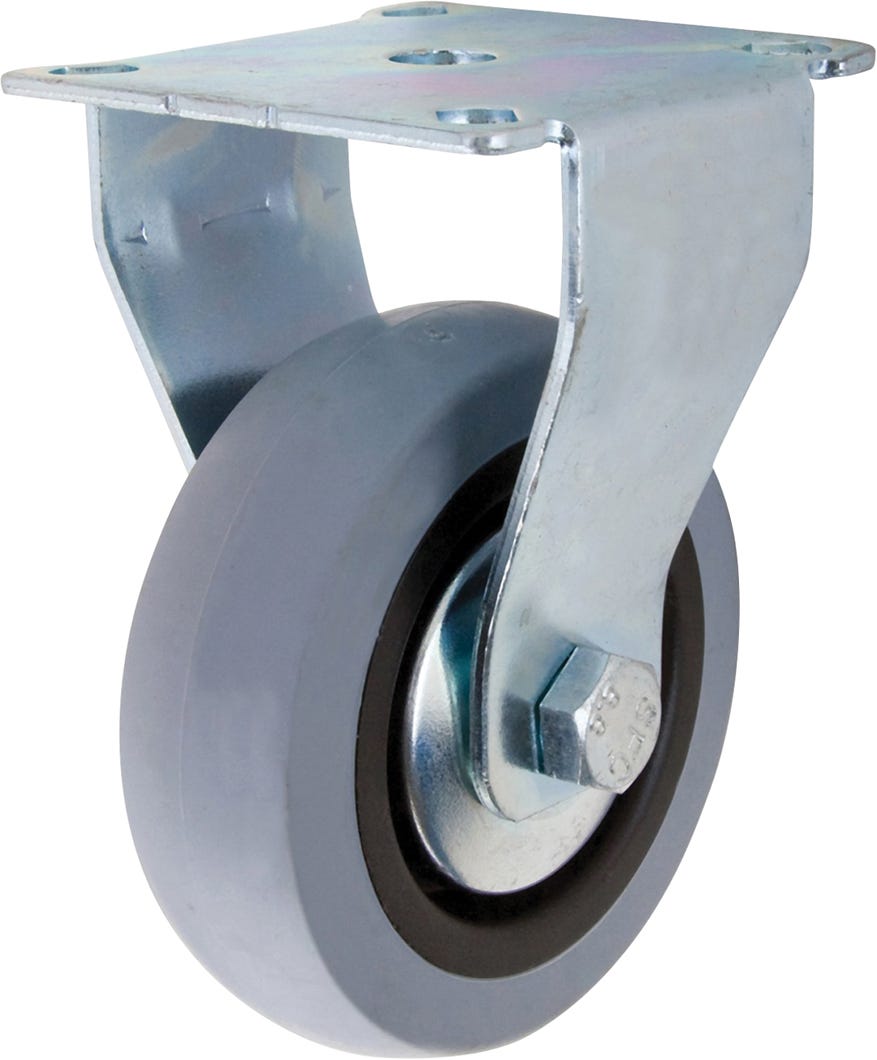 Rubber caster max. 121 lbs