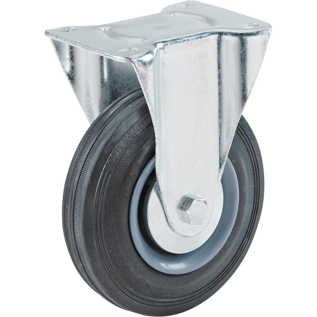 Rubber caster max. 220 lbs