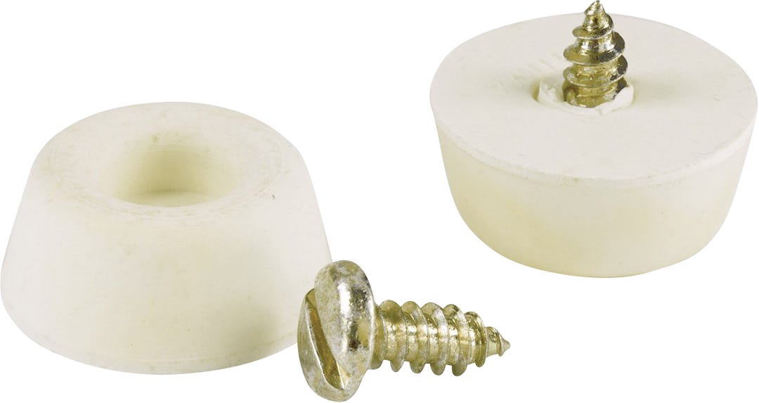 Rubber Doorstop with Screw