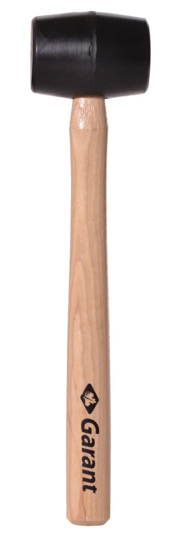 Rubber Mallet Varnished Hickory Handle 14-in., 14 Oz