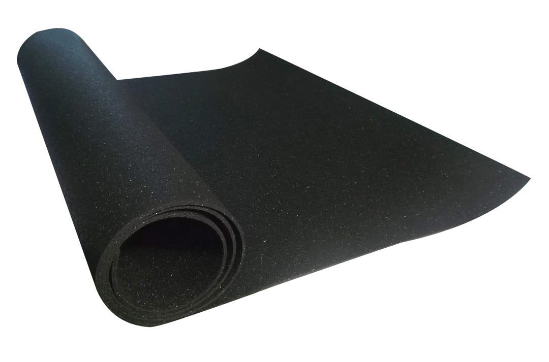 Rubber Mat All Purpose, 24 in. x 54 in., Black